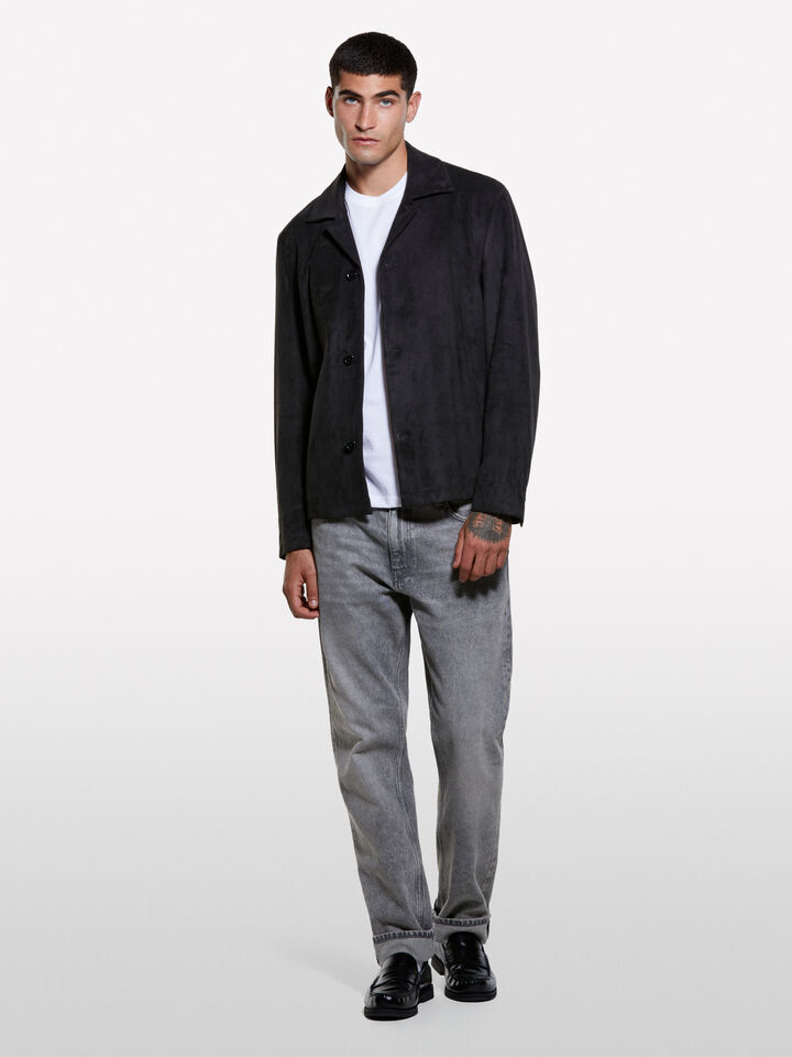 T-shirt de manga curta regular fit branca - t-shirt de manga curta para homem - Branco | Sisley image number 1